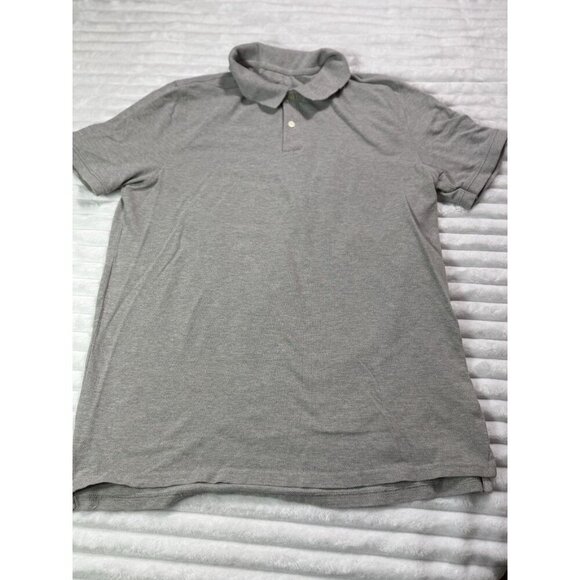 St. Johns Bay Legacy Polo Men's Medium Solid Gray Cotton - Picture 2 of 10